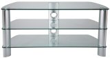 STUK 2001 - Clear Glass LCD and Plasma TV Stand