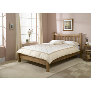 Dreamworks Beds Naples 4ft 6`Double Wooden Bedstead