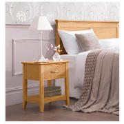 Stockholm Bedside Chest, Oak Veneer