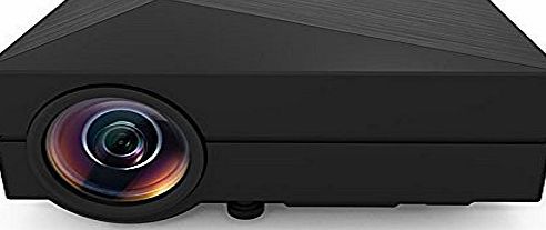 Stoga GM60 1000 Lumens HDMI Portable Mini LED Projector for Home Cinema Theater Entertainment Meetings Media Player Play Games Outdoor Activities with AV/VGA/USB/SD/Micro USB-Black