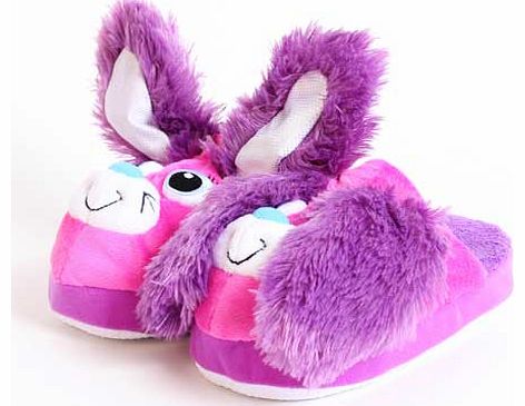 Stompeez Purple Bunny Slippers - Size Extra Small