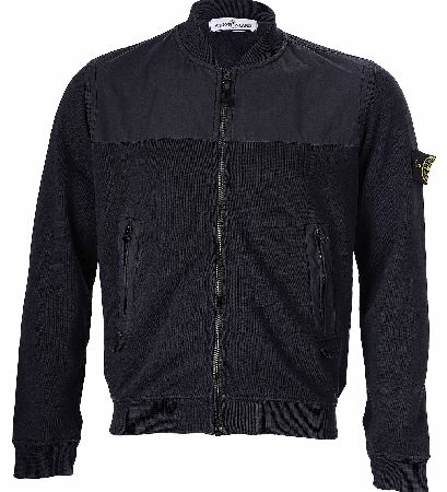 Stone Island Contrast Material Bomber Jacket