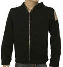 Denims Black Full Zip Hooded Sweatshirt