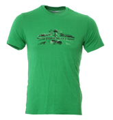 Green T-Shirt with Black Logo