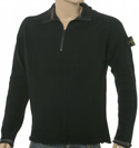 Navy 1/4 Zip Wool Mix Sweater