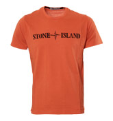 Orange T-Shirt with Black Logo