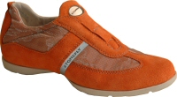 Stonefly orange suede and leather trainer