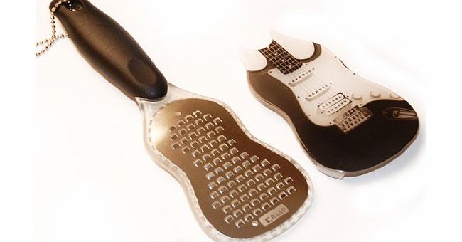 Stones Music Guitar Shaped Handheld Cheese Grater - Cheesy Fun for Guitarists