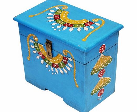 Christmas Gifts Ornamental Hand Crafted Wooden Decorative Trinket Jewellery Box with Hand Painted Design