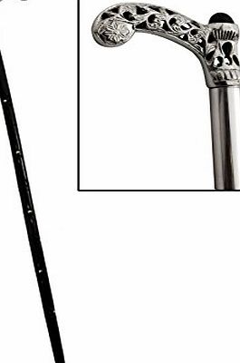 Store Indya Mothers Day Gifts 91 Cm Rosewood Walking Stick with Decorative Handle - Antique Finish