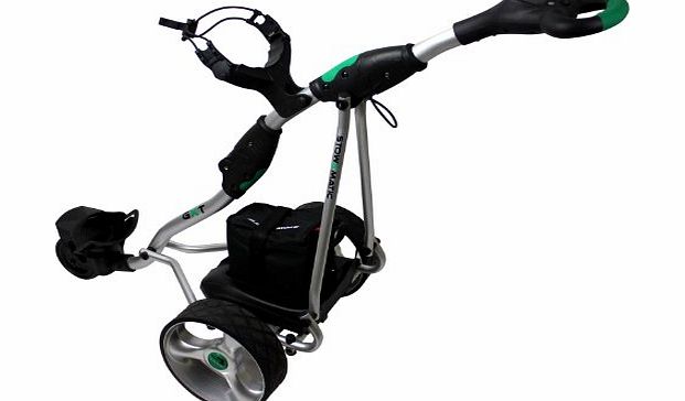 Stow a Matic Stowamatic GXT 36 Hole Electric Golf Trolley with Carry Bag, Raincover, Scorecard amp; Drinks Holder BLACK