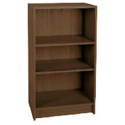 3 shelf bookcase, walnut effect