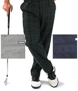 Golf HP Teflon Checked Design Trousers