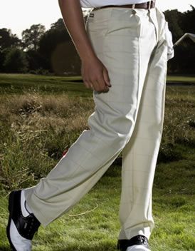 Golf Trousers Beige Tan Check