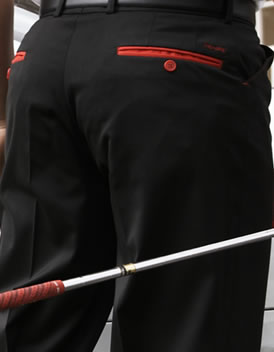 Golf Trousers Mijas Black/Red