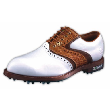 Stuburt DCC Classic Golf Shoes White/Brown
