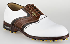 Stuburt Golf DCC Classic Golf Shoe White/Brown