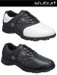 Pro-Am II Black/White Golf Shoes