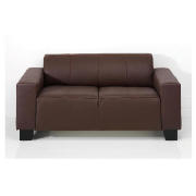 Studio leather sofa regular, brown