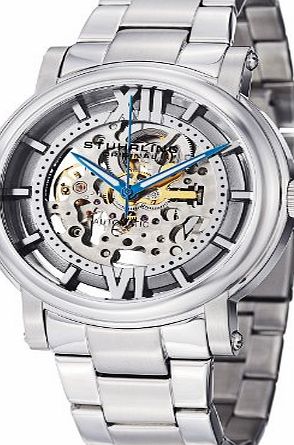 Stuhrling Original Classic Winchester XT mens automatic Watch with silver Dial analogue Display and silver stainless steel Bracelet 426.33112