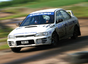 Subaru Impreza rally driving session