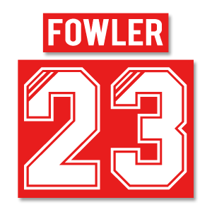 SubsideUK 95-96 Fowler 23 FA Cup Home Style Flock Name and