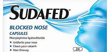 Sudafed Blocked Nose Capsules (24 Capsules)