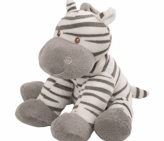 Medium Zooma Soft Boa Plush Toy with Embroidered Accents (Zebra)