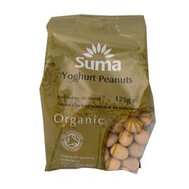 suma Organic Peanuts - Yoghurt Coated - 125g
