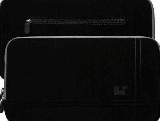 SumacLife Microfiber Neoprene Carrying Case Sleeve Size 5 for Apple MacBook 13.3`` MacBook Pro Notebook (BLACK-GREY2)