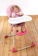 Summer Infant Folding Highchair Pink Rosebud