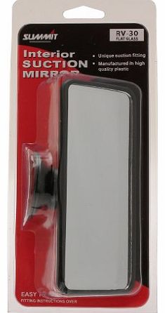 Summit RV-30 Large Flat Glass Mirror with Suction Pad
