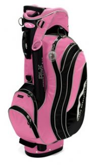 SCB DELUXE WOMENS CART BAG 2008 BLACK/RED