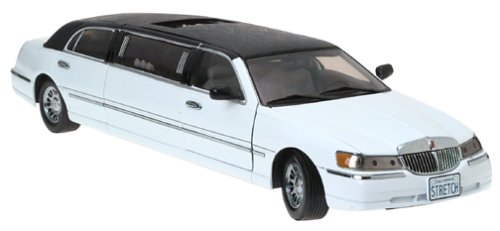Lincoln Limousine (Stretch Limo) (1:18 scale in White with Black Roof)