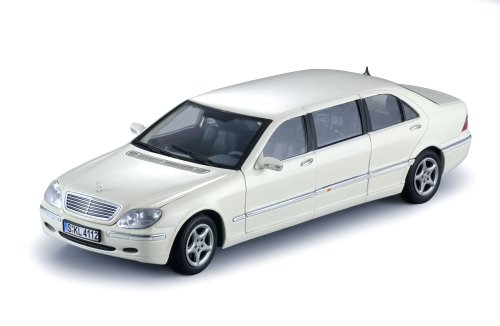 Mercedes-Benz S Class Pullman (Stretch Limo) (1:18 scale in White)