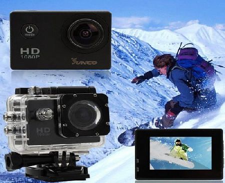 DREAM 2 Action Video Full HD 1080p 12MP Waterproof Sports Camera With 1.5 -inch High Definition Screen (Black)