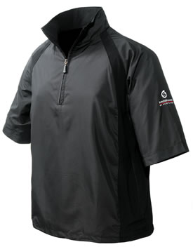 sunderland Golf Windwear Short Sleeve Black