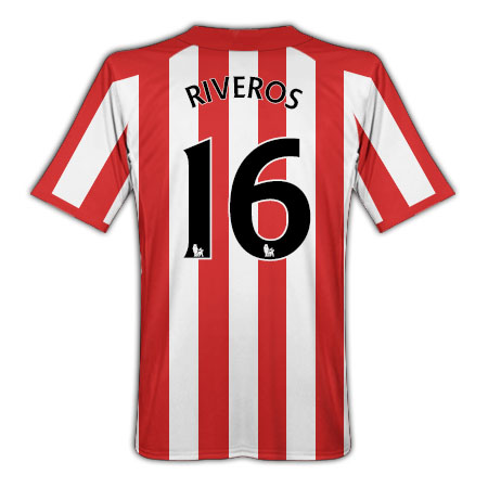 Umbro 2010-11 Sunderland Umbro Home Shirt (Riveros 16)