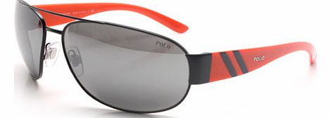  Polo 3052 Black and Red Sunglasses
