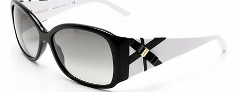  Versace 4171 Shiny Black / White Sunglasses