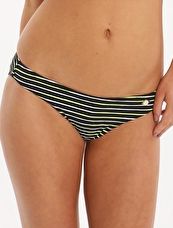 Sunseeker, 1295[^]264639 Bold Stripe Hipster Pant - Black and Lime
