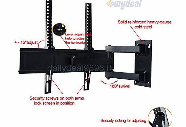Sunydeal Tilt TV Wall Mount for LCD LED Plasma TV Sony Bravia KDL-32L4000, KDL-32M3000, KDL-32M4000, KDL-32N4000, KDL-32S2010, KDL-32S2400, KDL-32S3000, KDL-32XBR4, KDL-32XBR6