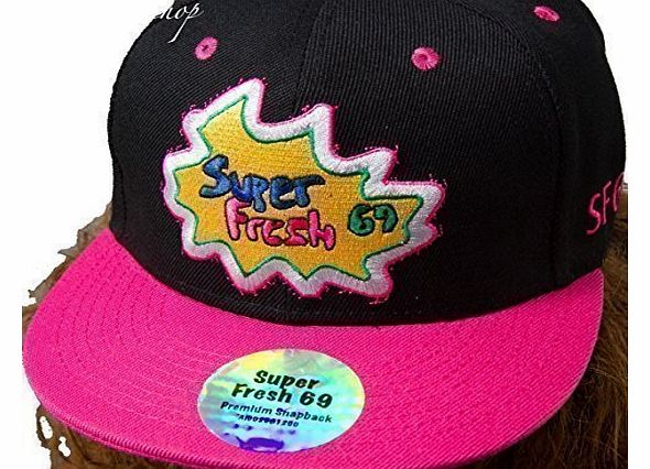 Super Fresh 69 snapback caps, flat peak designer fitted hats, baseball, one size mens, ladies