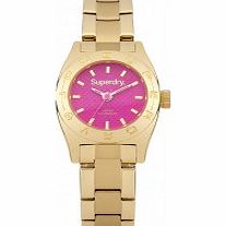 Superdry Ladies Mini Pink Gold Bracelet Watch