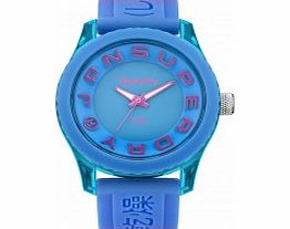 Superdry Ladies Tokyo All Blue Silicone Strap
