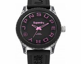 Superdry Ladies Tokyo Black Silicone Strap Watch