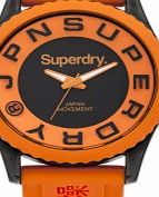 Superdry Mens Tokyo Orange Silicone Strap Watch