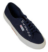 Navy Canvas Lace Up Shoes