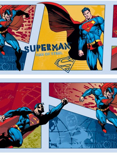 Superman 5m Wallpaper Border
