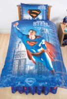 Superman Single Duvet Cover and Pillowcase